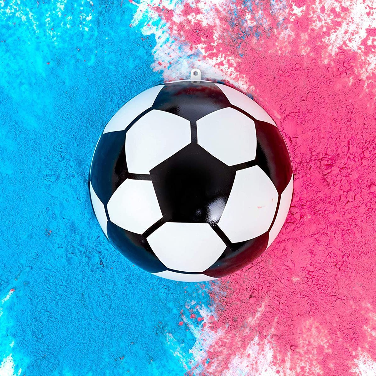 Football colored power and paper